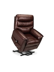 Julian Bowen Brown Pullman Leather Dual Motor Rise and Recliner - Image 2 of 2