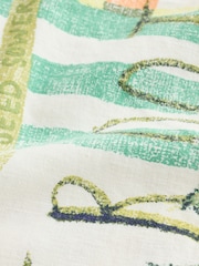 Krem boja paradajz print - Letnje kratke hlače bogate platnom - Slika 8 od 8