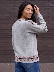 Roman Grey Petite Animal Jumper - Image 3 of 4