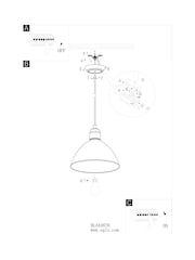 Eglo Black Priddy Domed Single Pendant Ceiling Light - Image 5 of 5