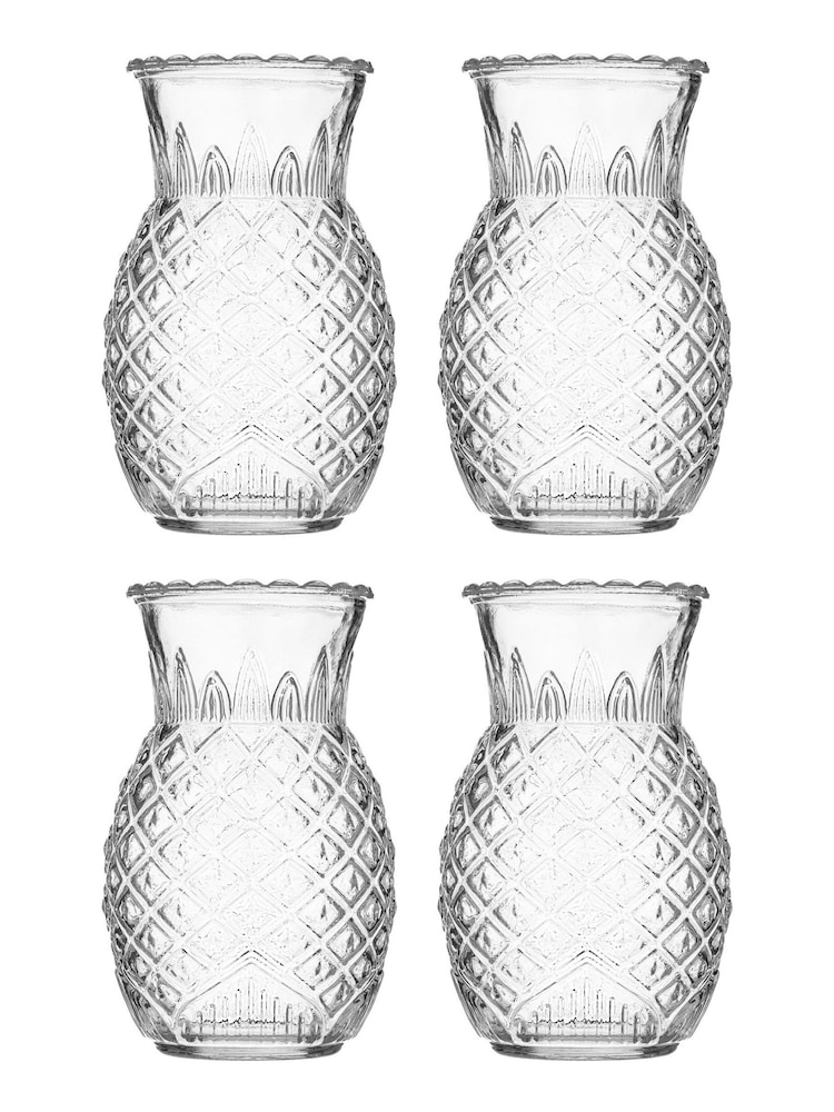 Ravenshead Set of 4 Entertain Pineapple Cocktail Glasses - Image 2 of 2