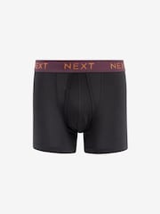 Svart Bamboo Rich midjeband - 4 -paket - Signatur A-Front Boxers - Bild 2 av 6