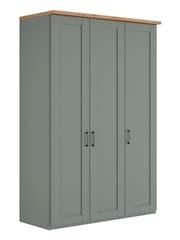 Wiemann Sage Green Truro Triple Wood Semi Fitted Wardrobe - Image 2 of 4