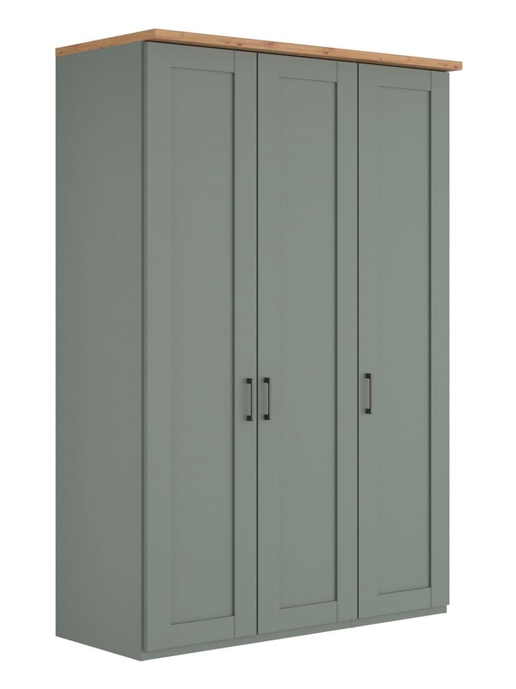 Wiemann Sage Green Truro Triple Wood Semi Fitted Wardrobe - Image 2 of 4