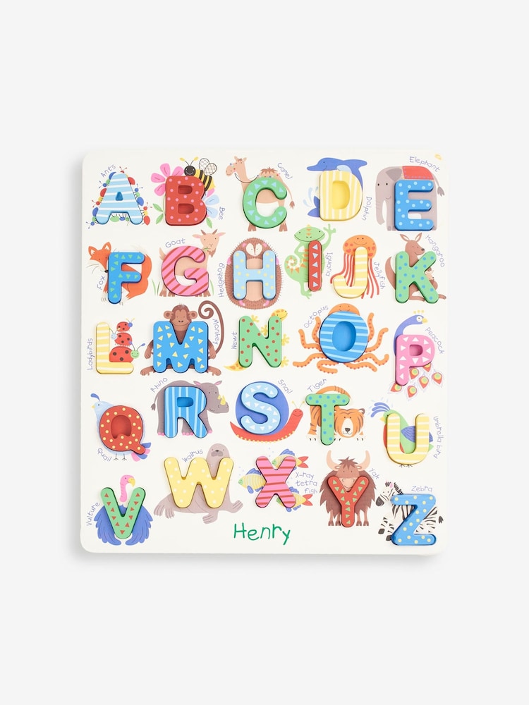 JoJo Maman Bébé Wooden Alphabet Puzzle - Image 2 of 2