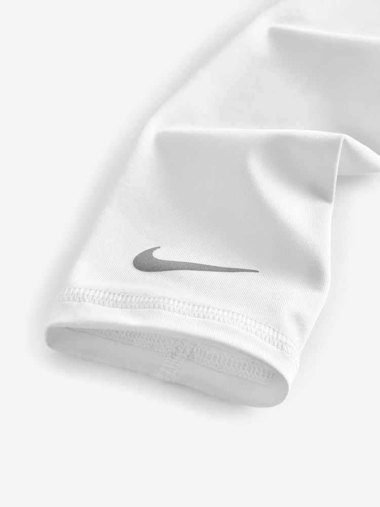 Nike White Lightweight Running Sleeves - Image 2 of 3