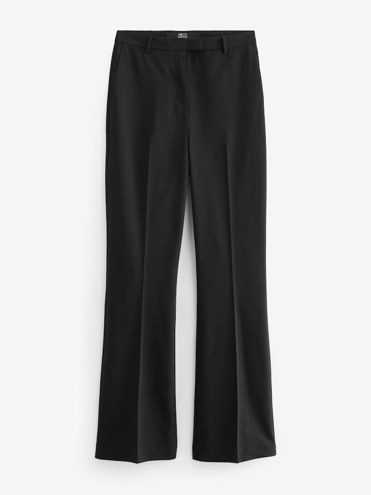 Zwart - Maatgesneden bootcutbroek met stretch - Image 5 of 6