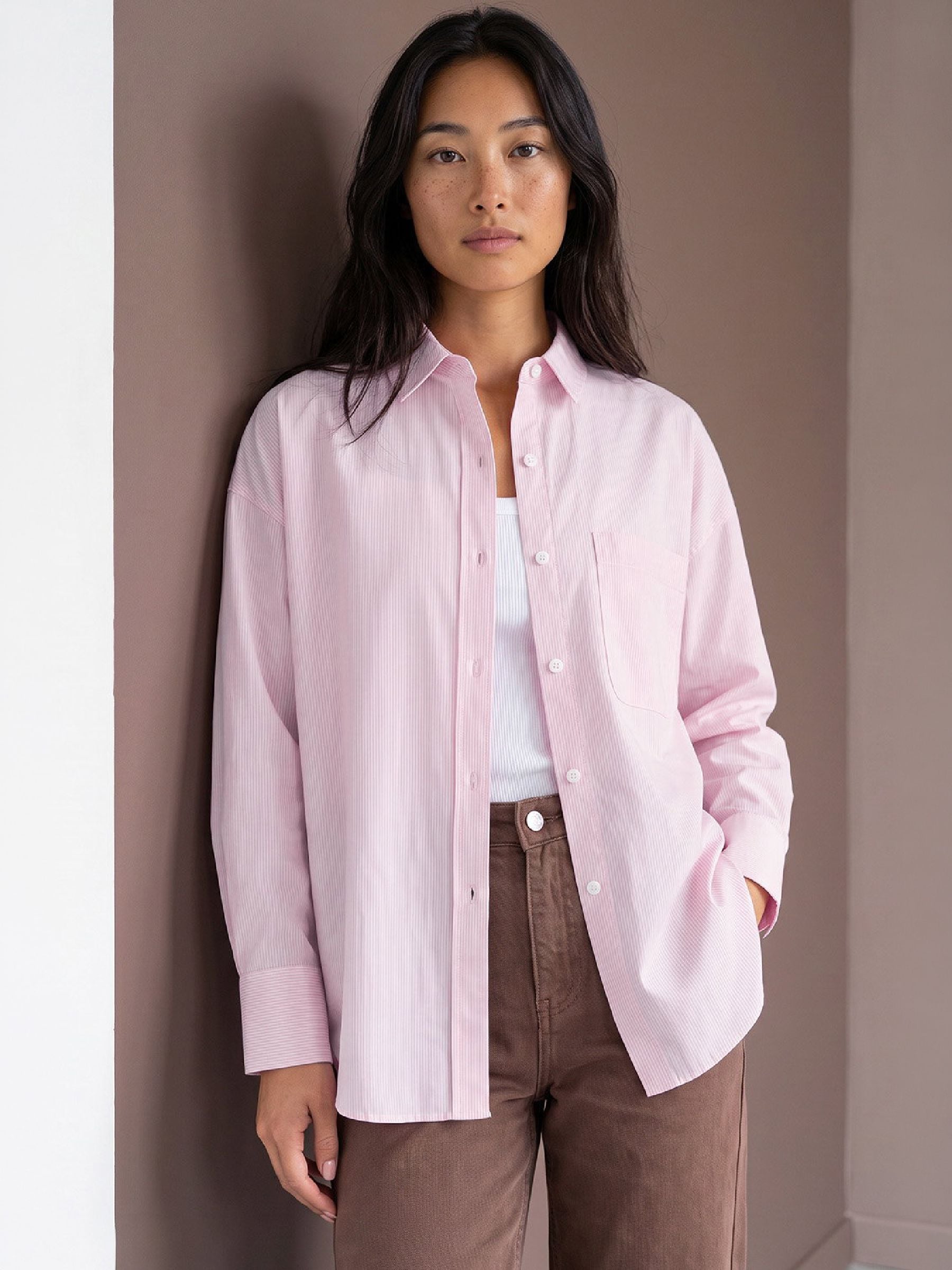 Roman Women's Petite Stripe Shirt in Pink | Size: 18 - Image 6