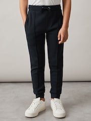 Reiss Navy Croxley 3-9 yrs Relaxed Drawstring Joggers - Image 3 of 5