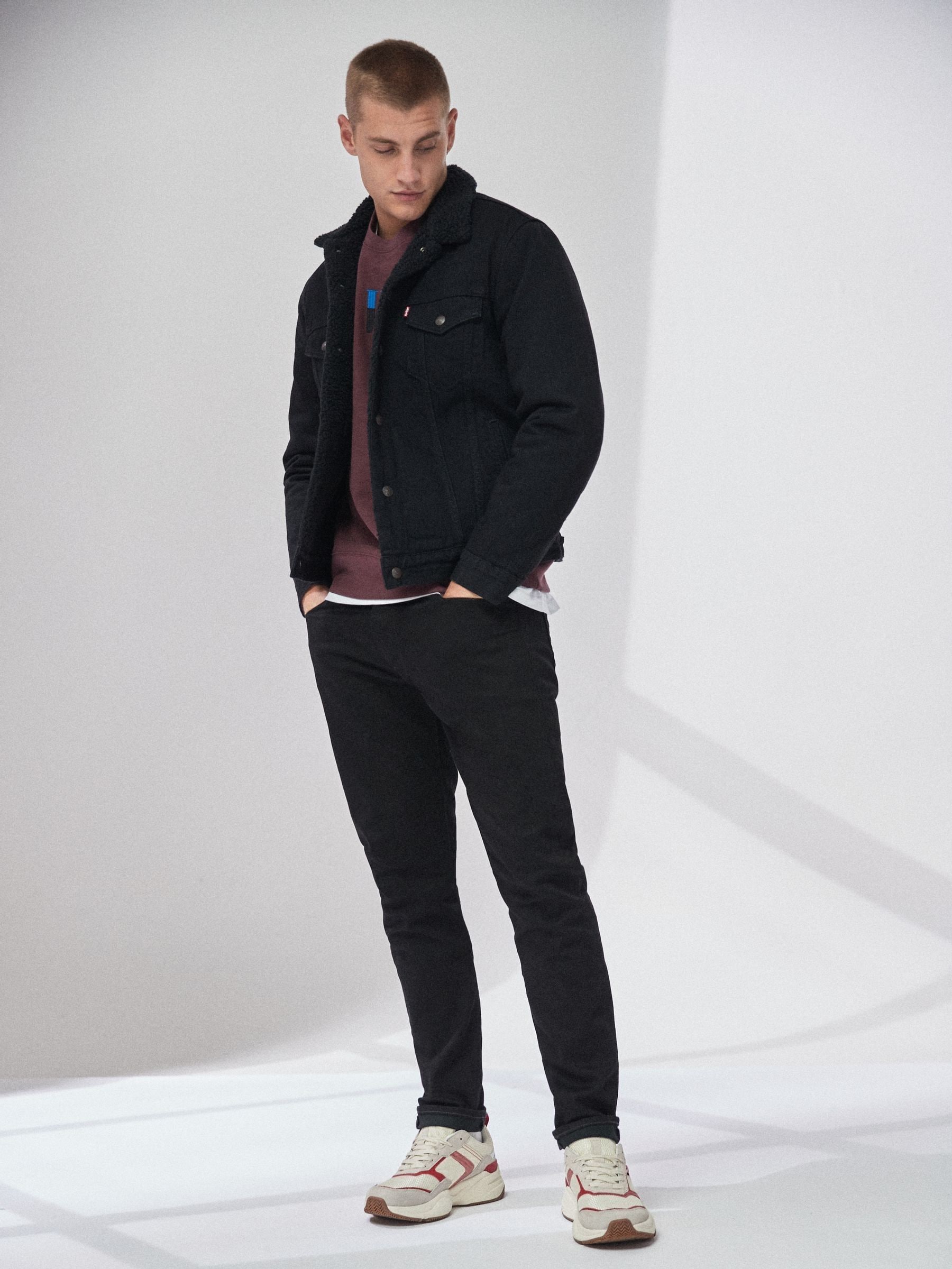 Buy Levi's® Black Nightshine 512® Slim-Taper Jeans from the Next