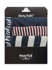 Bleumarin albastru - Boxeri Weird Fish Ashridge, pachet de 3 - Imaginea 2 din 7