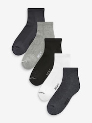 Multi 5 Pack Mid Trainer Socks - Image 1 of 7
