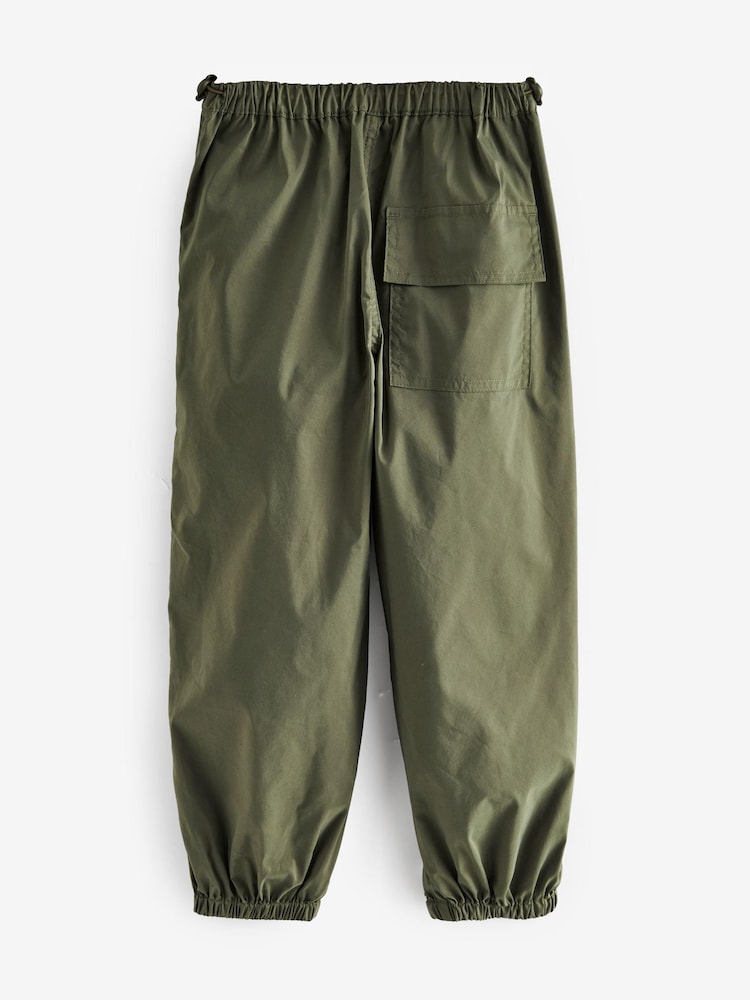 Khaki/Green Parachute Cargo Cuffed Trousers With Knee Darts (3-16yrs) - Image 2 of 2