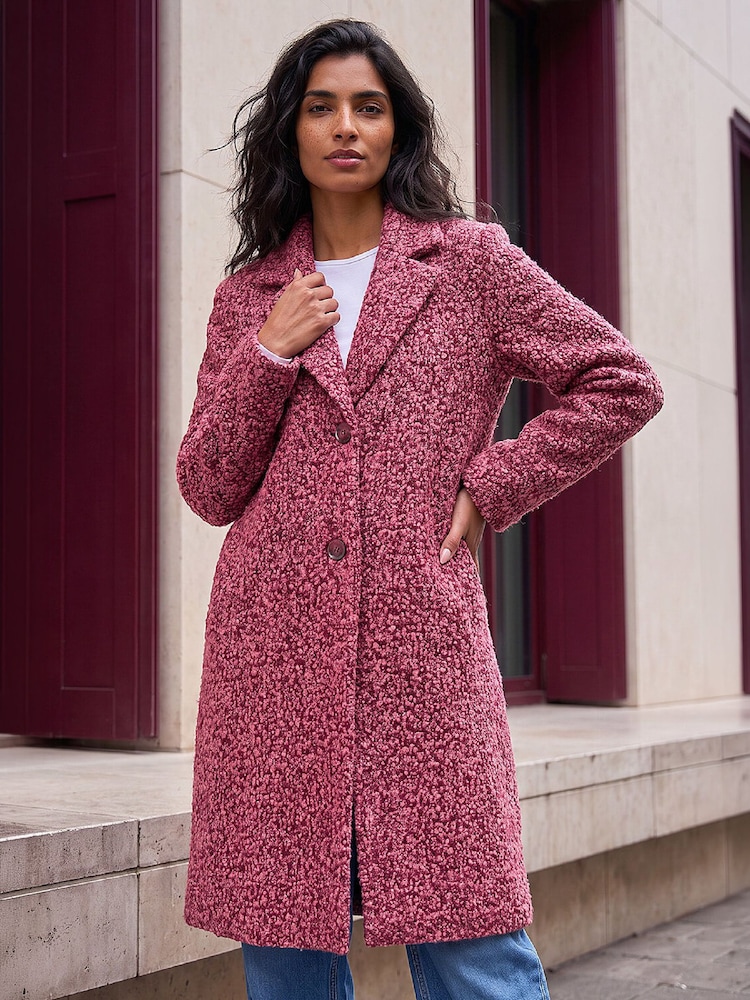 cropped coat hugo boss teddy coat