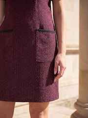 Roman Red Petite Textured Dress - Image 4 of 4