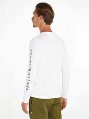 Tommy Hilfiger White Long Sleeve 100% Cotton T-Shirt - Image 4 of 5