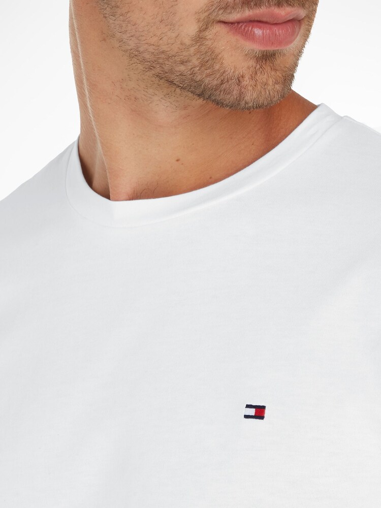 Tommy Hilfiger White Long Sleeve 100% Cotton T-Shirt - Image 5 of 5 Tommy Hilfiger White Long Sleeve 100% Cotton T-Shirt - Image 5 of 5