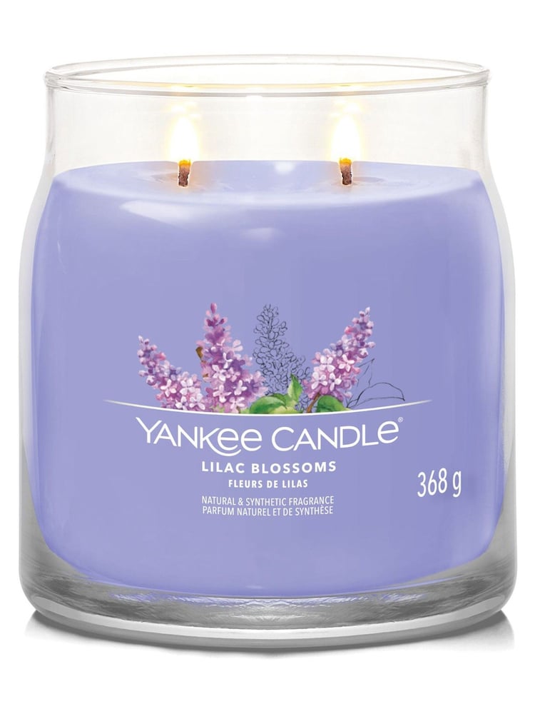 Yankee Candle Purple Signature Medium Jar Lilac Blossoms Scented Candle - Image 3 of 3