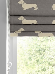 Emily Bond Smokey Grey 100% Cotton Peggy Made to Measure Roman Blinds - Image 2 of 6