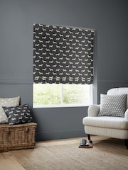 Emily Bond Smokey Grey 100% Cotton Peggy Made to Measure Roman Blinds - Image 5 of 6