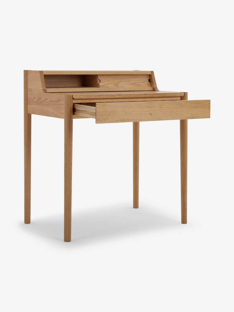 MADE.COM Oak Leonie Compact Office Desk - Image 2 of 3