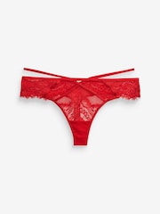 Rot - Spitzenslips - Bild 4 von 4