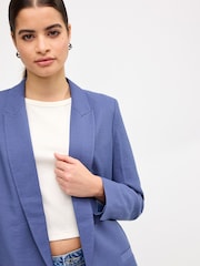 Denim Relaxed Fit Edge to Edge Blazer - Image 4 of 6