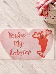 Pink Lobster Bath Mat - Image 1 of 4