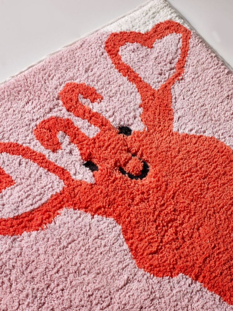 Pink Lobster Bath Mat - Image 2 of 4