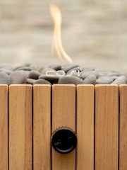 Pacific Natural Garden Cosiscoop Timber Square Fire Pit Lantern - Image 2 of 4