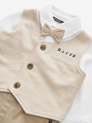 Baker by Ted Baker Blue Smart Mockable Romper - Image 3 of 5
