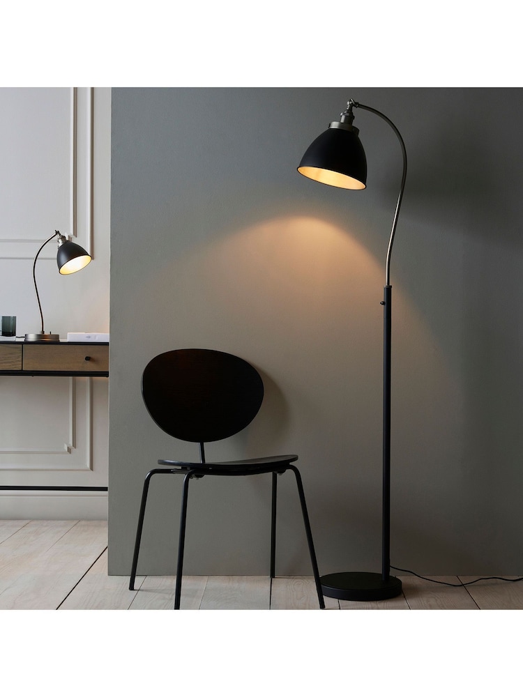 Gallery Home Pewter Grey Langley Floor Lamp - Image 1 of 3