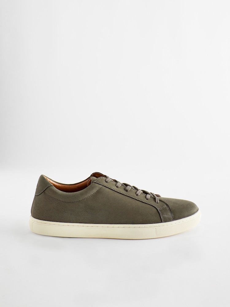 Gris - Baskets en cuir - Image 3 of 7