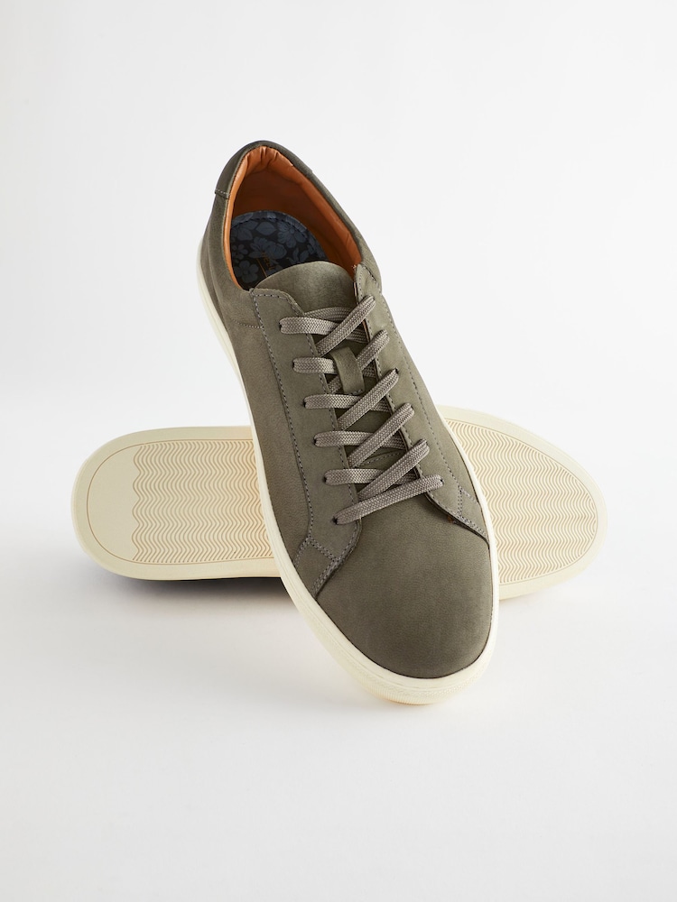 Gris - Baskets en cuir - Image 4 of 7