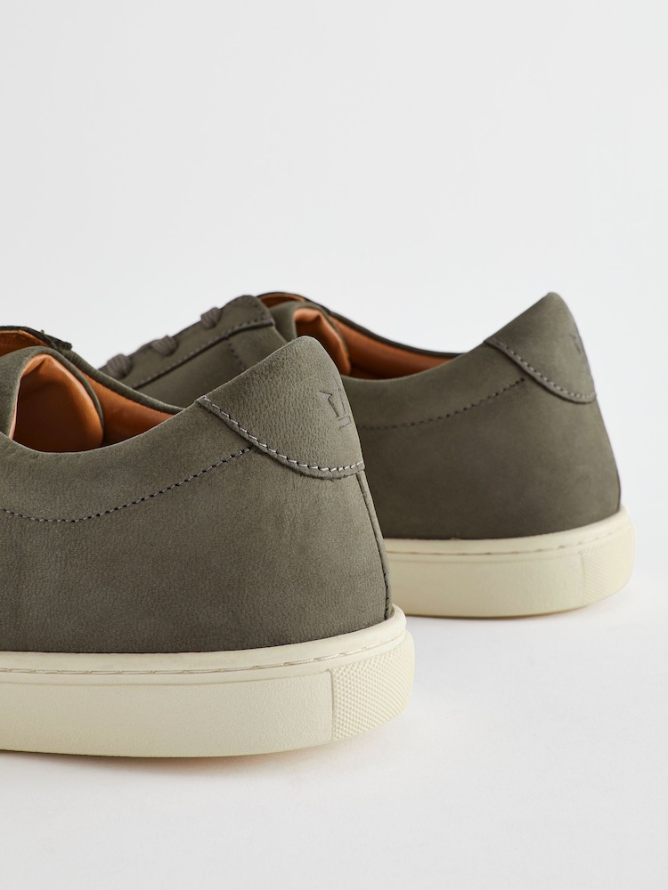 Gris - Baskets en cuir - Image 6 of 7