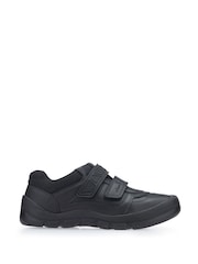Start-Rite Rhino Warrior Riptape Black Leather School Shoes - Image 1 of 4
