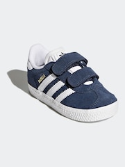 adidas Originals Navy Gazelle Infant Trainers - Image 1 of 6