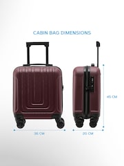 Flight Knight 45x36x20cm Easy Jet Underseat 8 Wheel ABS Hard Case Cabin Carry On Hand Luggage - Image 2 of 7