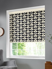 Orla Kiely Grey Oval Flower Made To Measure Roller Blind - Image 2 of 3