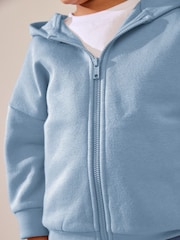 Blue Zip Through Hoodie (3mths-7yrs) - Image 3 of 6