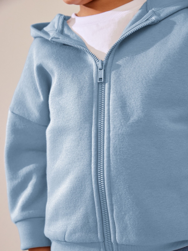 Blue Zip Through Hoodie (3mths-7yrs) - Image 3 of 6