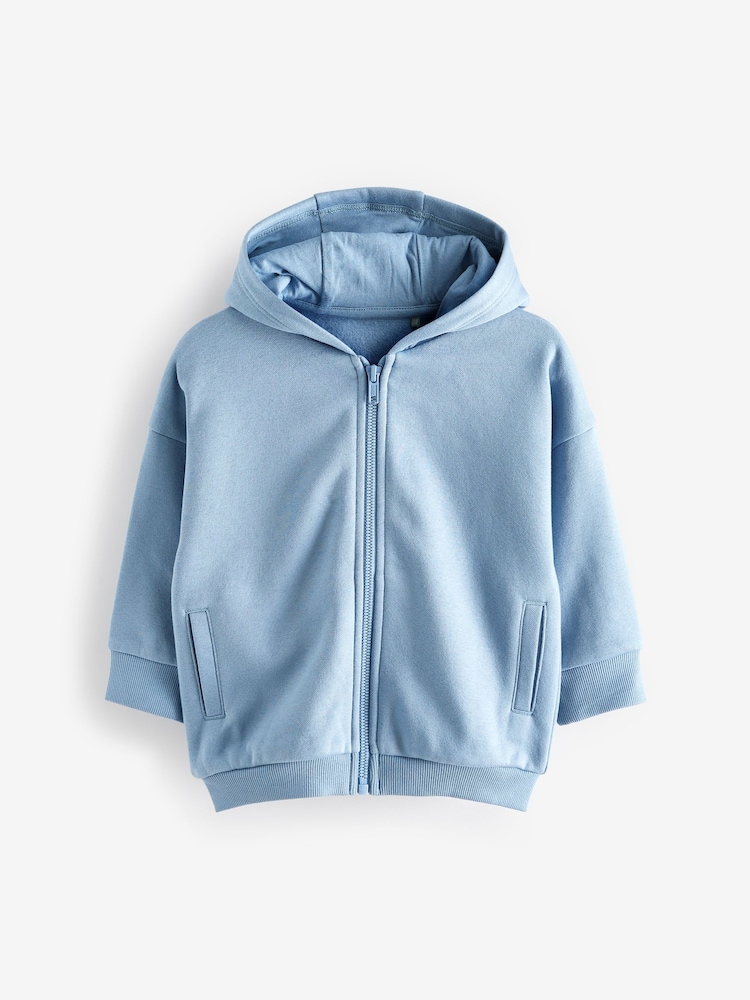 Blue Zip Through Hoodie (3mths-7yrs) - Image 4 of 6