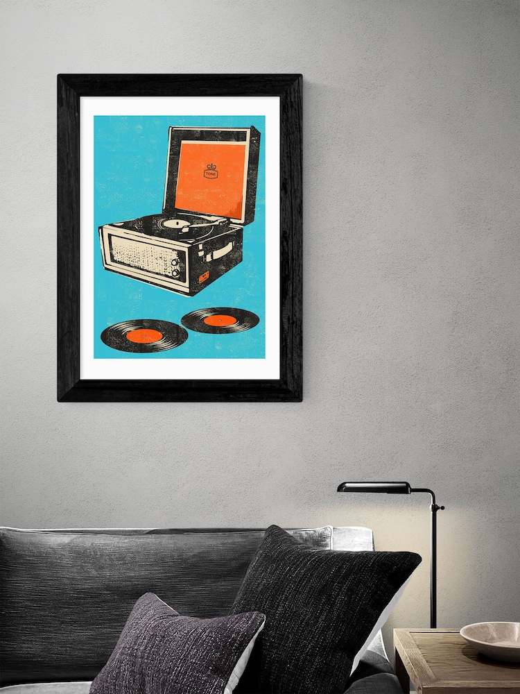 East End Prints Black Record Player Print - Image 2 of 3