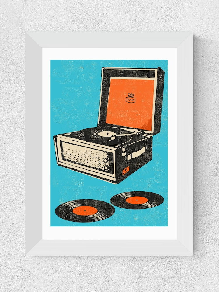 East End Prints White Record Player Print - Image 2 of 4