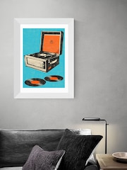 East End Prints White Record Player Print - Image 4 of 4