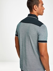 Armani Exchange 100% Cotton Contrast Polo Shirt - Image 2 of 4