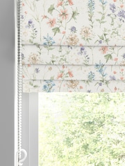 Laura Ashley Chalk Pink Wild Meadow Made to Measure 100% Cotton Roman Blinds - Image 2 of 5
