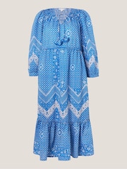 Monsoon Blue Iggy Print Dress - Image 1 of 1