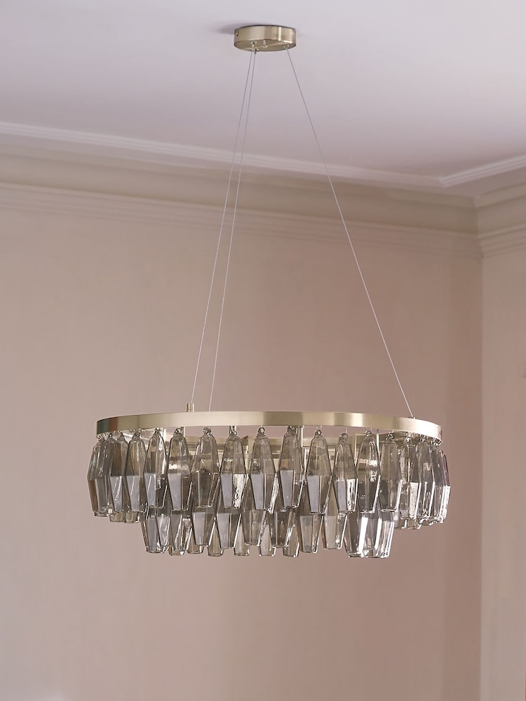 Smoke Grey Valerian 6 Light Chandelier Ceiling Light - Image 2 of 4