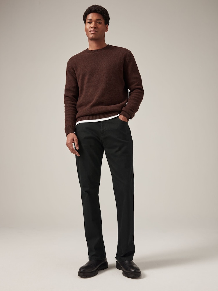 Solid Black Bootcut Classic Stretch Jeans - Image 2 of 11